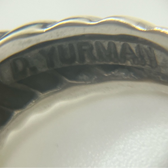 David Yurman Noblesse 18K Gold & Sterling Silver Pave Diamond Ring - Picture 4 of 15